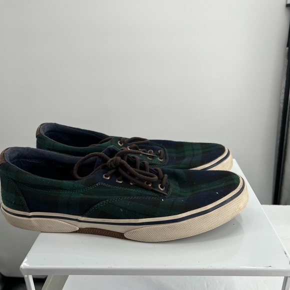 Sperry Top-Sider Halyard CVO Chambray Plaid Shoes Mens Size 11.5 - Picture 2 of 7